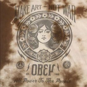 Obey Brown Tie-dye T-shirt